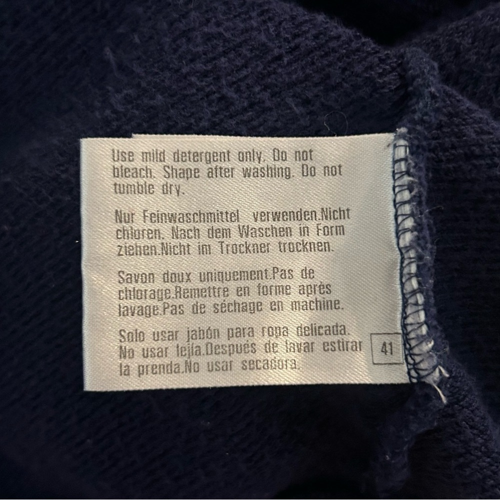 Hugo Boss Sport Men’s Blue Quarter Zip Sweatshirt Small - Picture 8 of 8